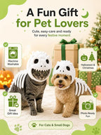 Glow-in-the-Dark Dinosaur Skeleton Cat Costume