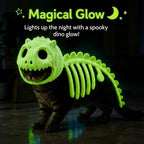 Glow-in-the-Dark Dinosaur Skeleton Cat Costume